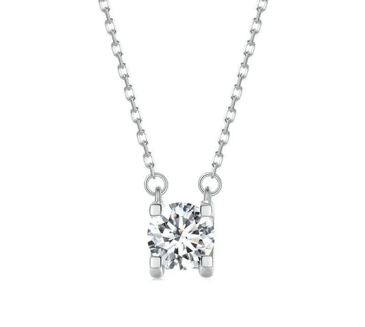 925 Sterling Silver Luxury Moissanite Necklace - TEA LU SHOP