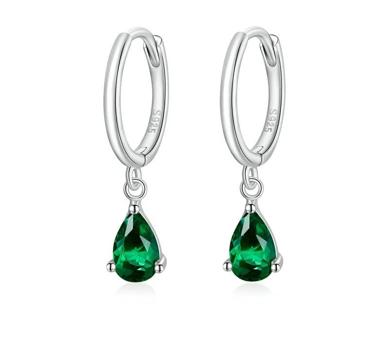 925 Sterling Silver Water Drop Earrings - TEA LU SHOP