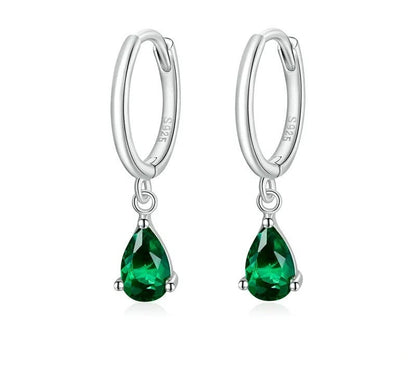 925 Sterling Silver Water Drop Earrings - TEA LU SHOP