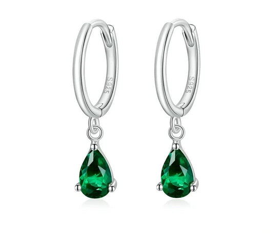 925 Sterling Silver Water Drop Earrings - TEA LU SHOP