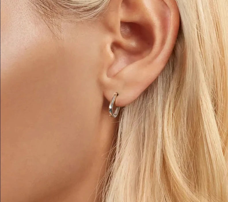 Square-shaped Buckle Earrings