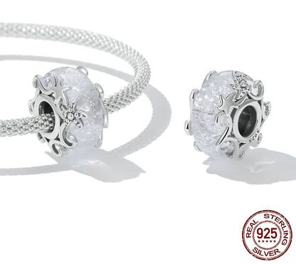 925 Sterling Silver Crystal Ball Charms - TEA LU SHOP