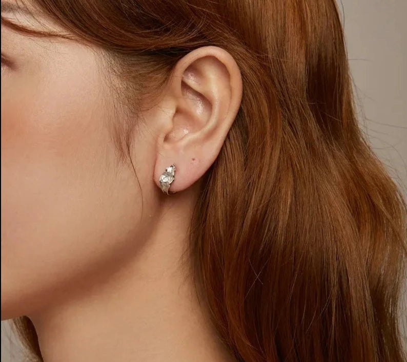925 Sterling Silver Huggie Earrings