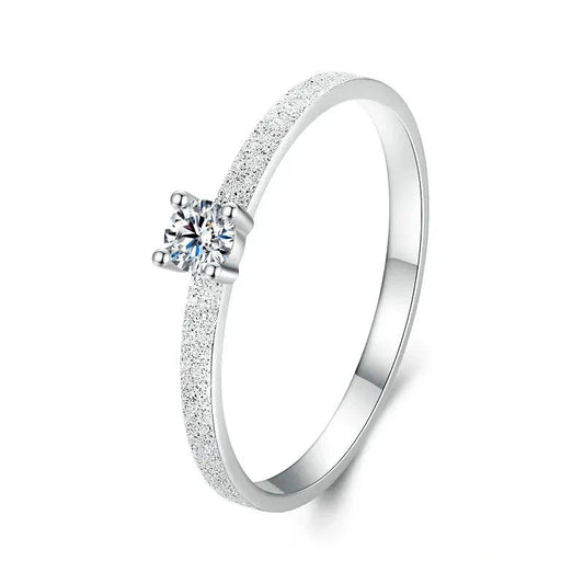 925 Sterling Silver Solitare Ring