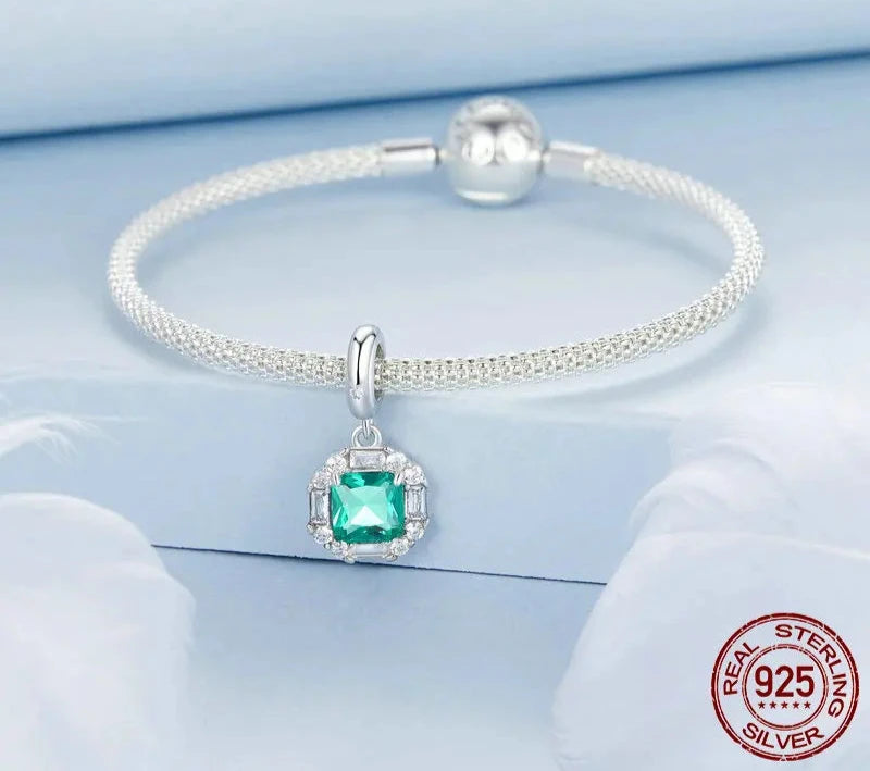 Green Light Charm for Bracelet and Necklace