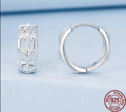 925 Sterling Silver Hoop Earrings