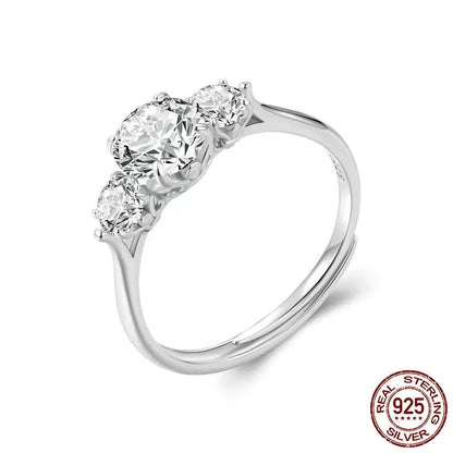 Round Moissanite Engagement Ring