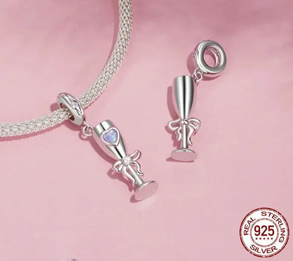 925 Sterling Silver Vintage Goblet Pendant