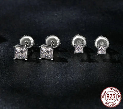925 Sterling Silver Moissanite Stud Earrings - Shine Bright Store