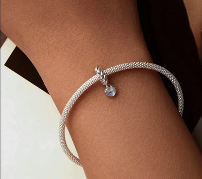 Moonstone Heart Silicone Stopper Bead