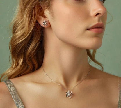 925 Sterling Silver Butterfly Pendant Necklace