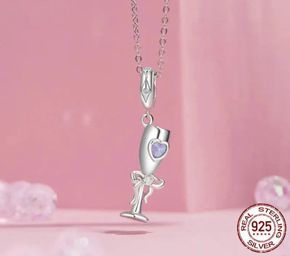 925 Sterling Silver Vintage Goblet Pendant