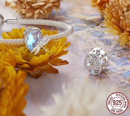 925 Sterling Silver Dragonfly / Butterfly / Flower / Bird Charms - Shine Bright Store