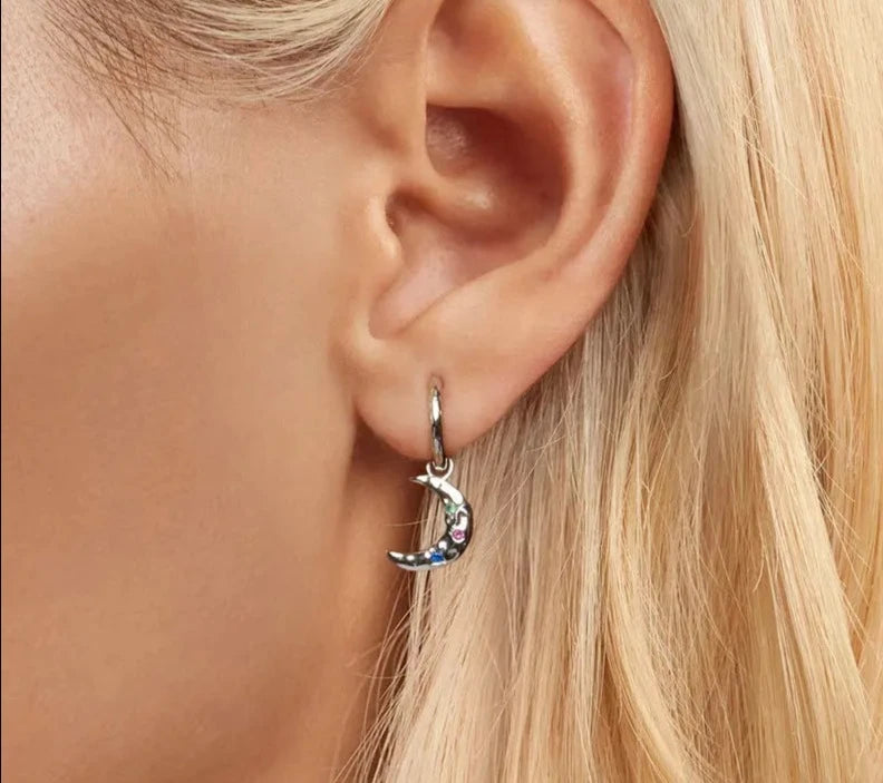 925 Sterling Silver Huggie Earrings