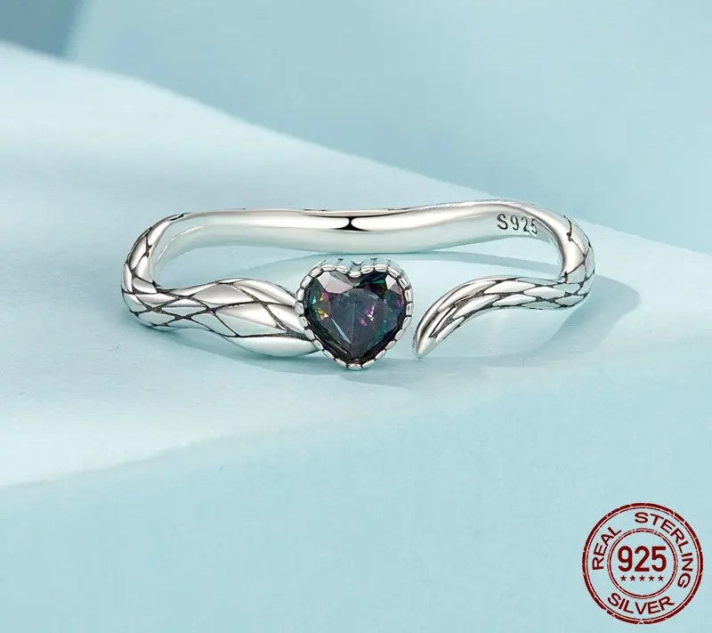 925 Sterling Silver Snake Open Ring - Shine Bright Store