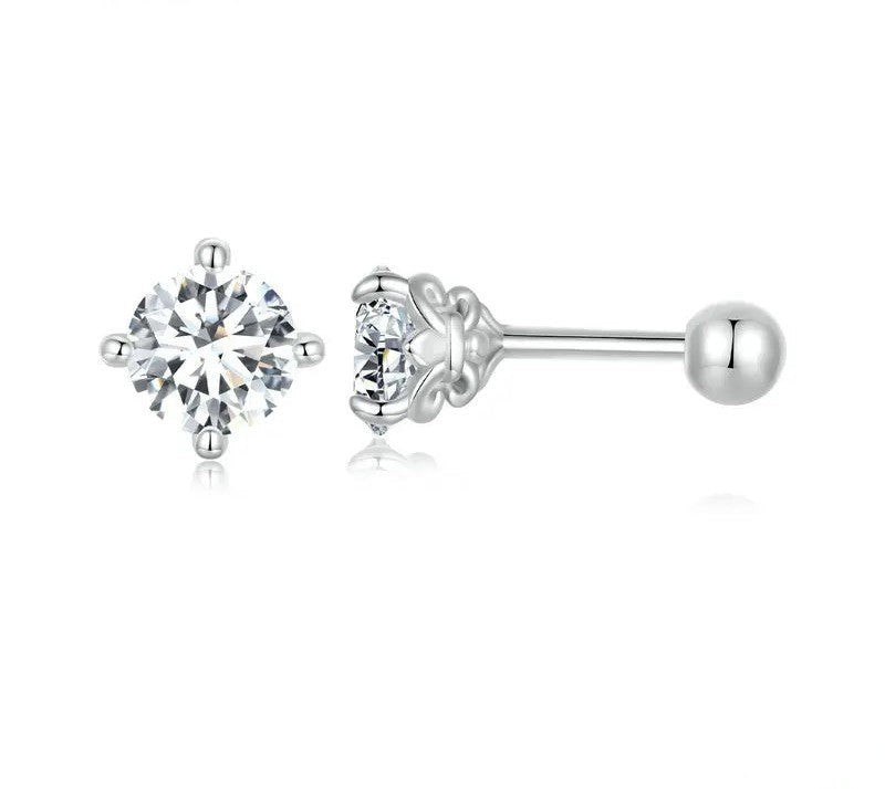 925 Sterling Silver Moissanite Stud Earrings - Shine Bright Store