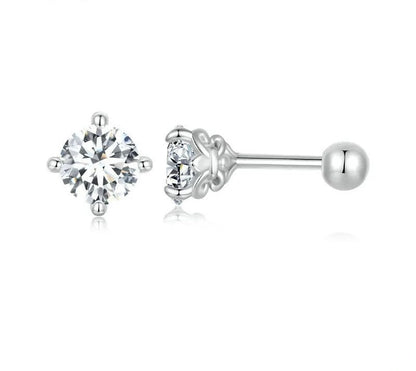 925 Sterling Silver Moissanite Stud Earrings - Shine Bright Store