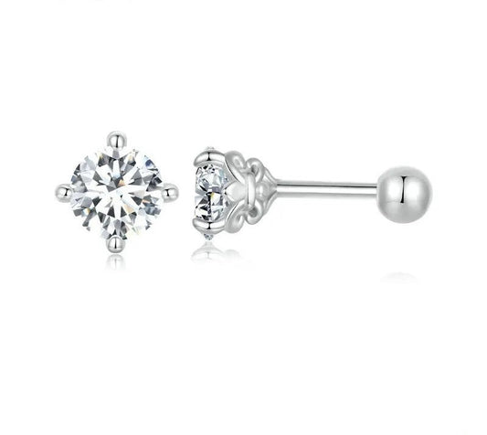 925 Sterling Silver Moissanite Stud Earrings - Shine Bright Store