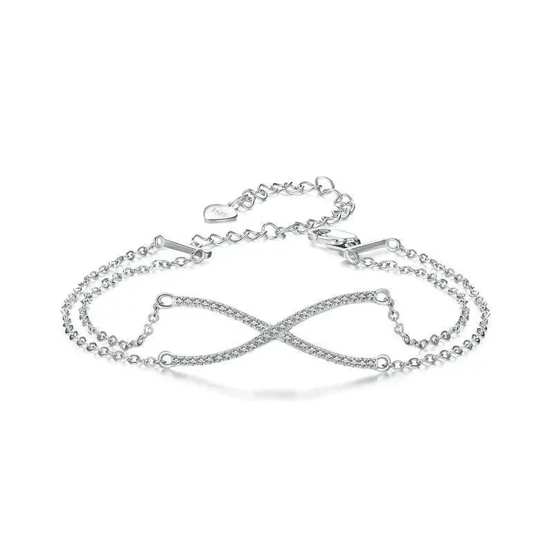 Classic Crossed X Double-Layer Bracelet