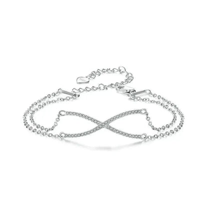 Classic Crossed X Double-Layer Bracelet