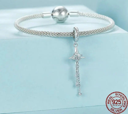 925 Sterling Silver Flower Charm