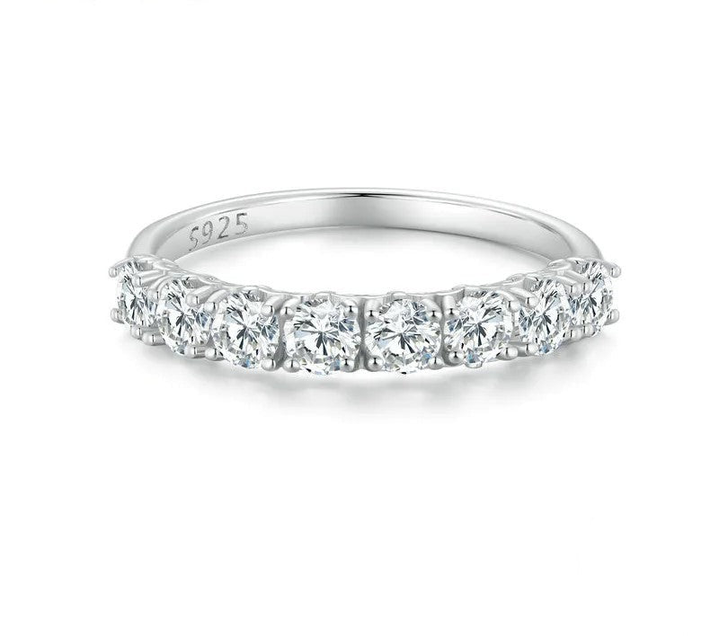 925 Sterling Silver Moissanite Ring - TEA LU SHOP