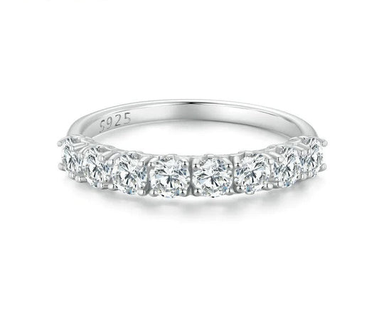 925 Sterling Silver Moissanite Ring - TEA LU SHOP