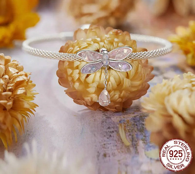 925 Sterling Silver Dragonfly / Butterfly / Flower / Bird Charms - Shine Bright Store