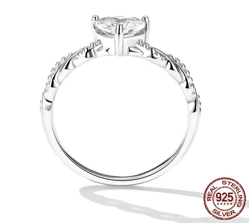 925 Sterling Silver Romantic Love Ring - TEA LU SHOP