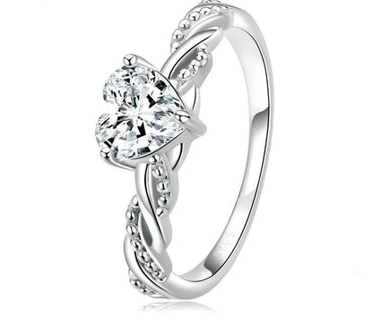 925 Sterling Silver Romantic Love Ring - TEA LU SHOP