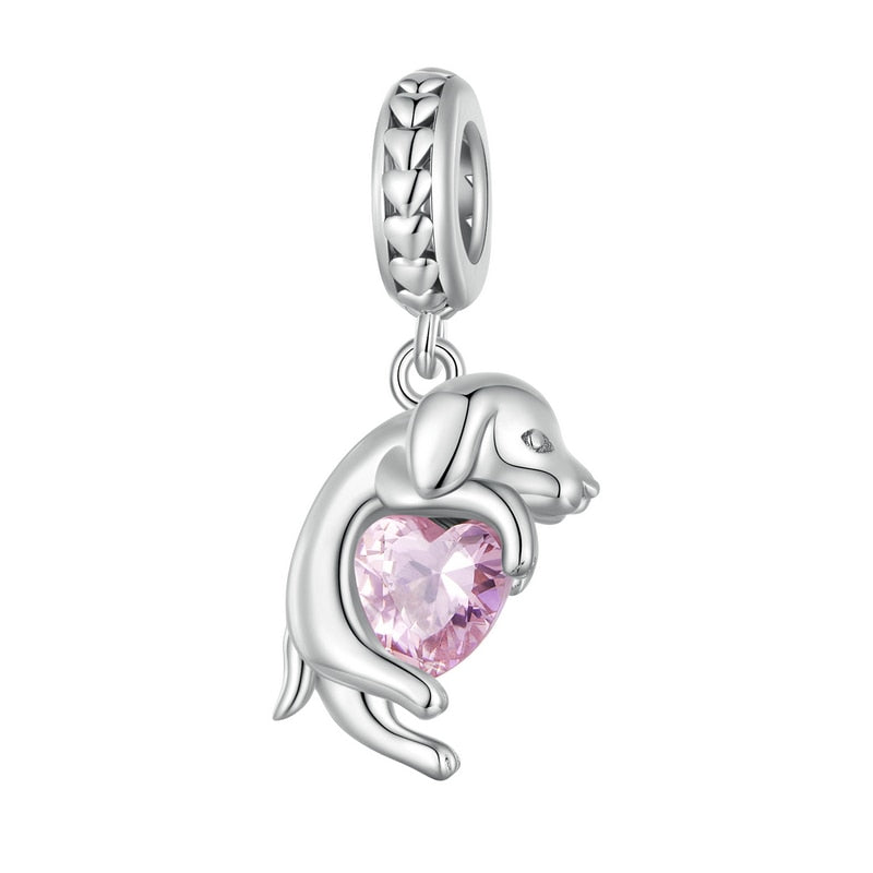 925 Sterling Silver Dog Charms - TEA LU SHOP