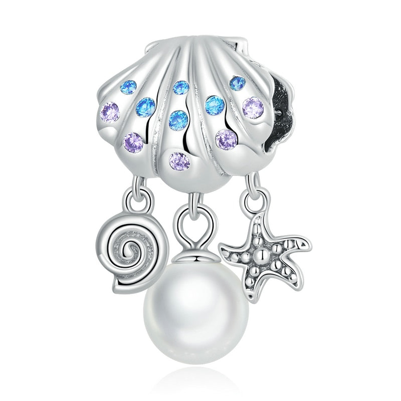 925 Sterling Silver Crystal Ball Charms - TEA LU SHOP
