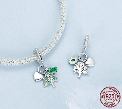 925 Sterling Silver Family Tree of Life Charm - Shine Bright Store