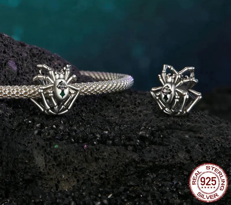 925 Sterling Silver Mystic Spider Charm