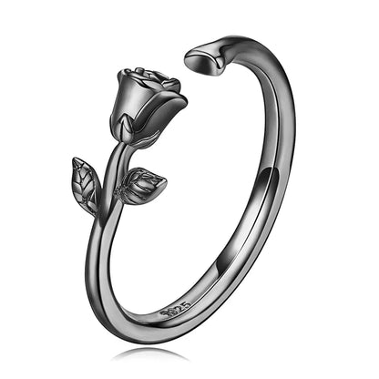 3D Rose Design Ring 