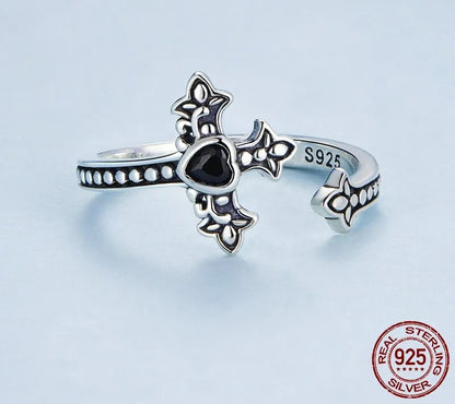 Black Zircon Vintage Ring