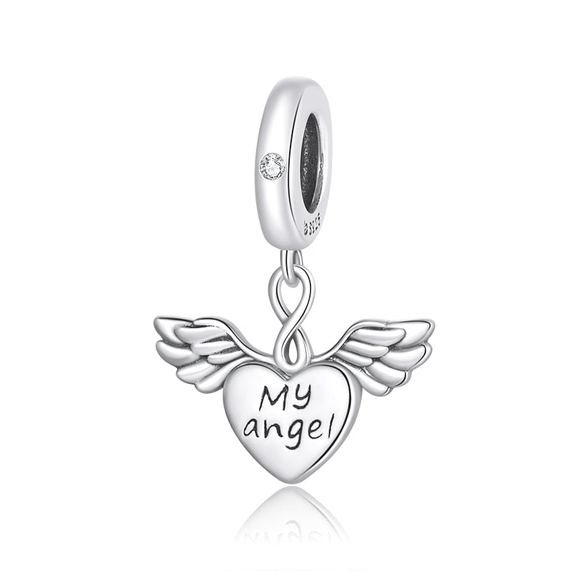 Sterling Silver Angel Baby Pendant