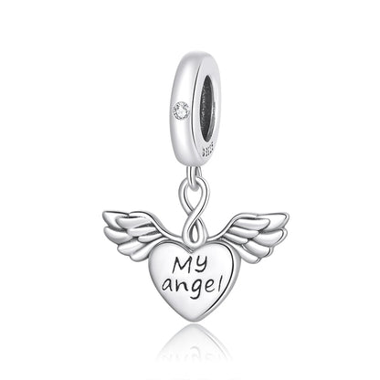 Sterling Silver Angel Baby Pendant