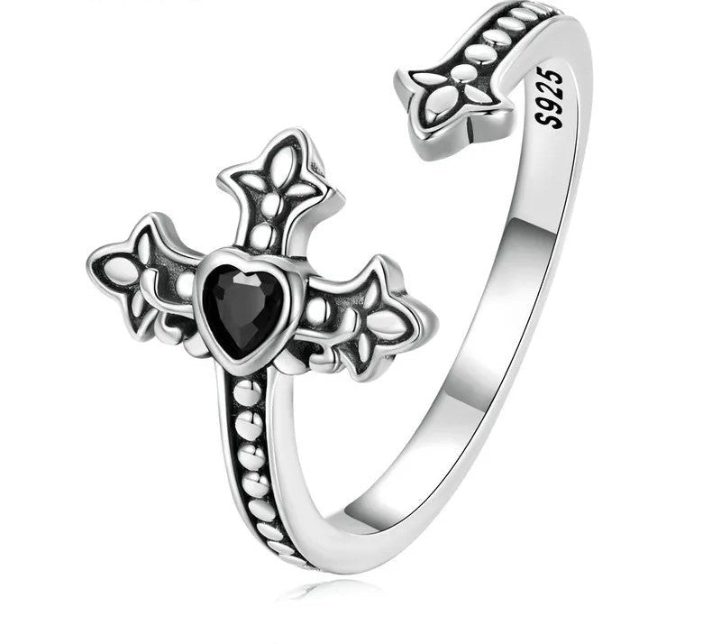 Black Zircon Vintage Ring