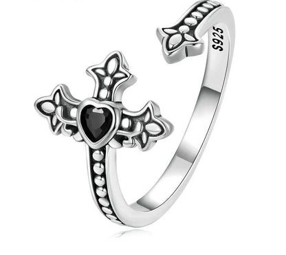 Black Zircon Vintage Ring