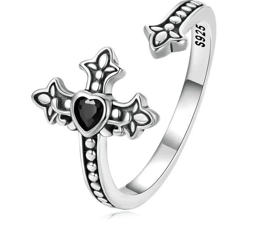 Black Zircon Vintage Ring