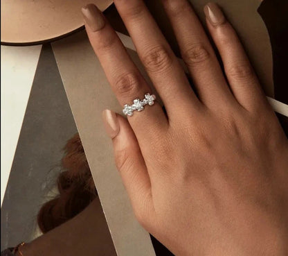 Four-leaf Clover Stacking Ring