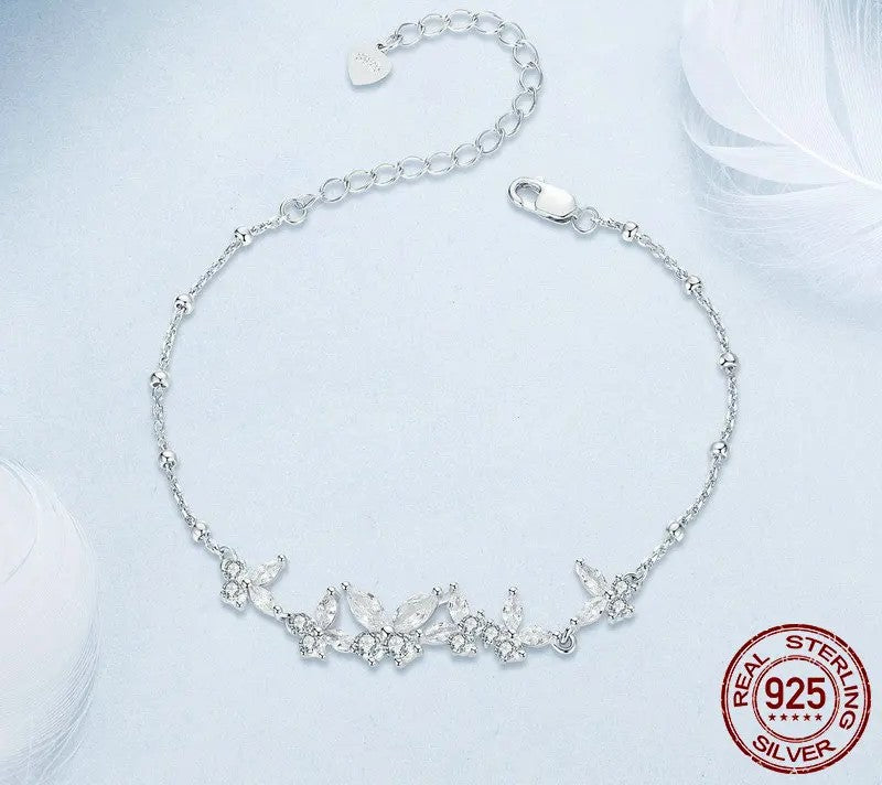 925 Sterling Silver Exquisite Dancing Butterfly Bracelet - Shine Bright Store