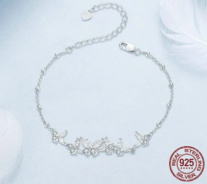 925 Sterling Silver Exquisite Dancing Butterfly Bracelet - Shine Bright Store