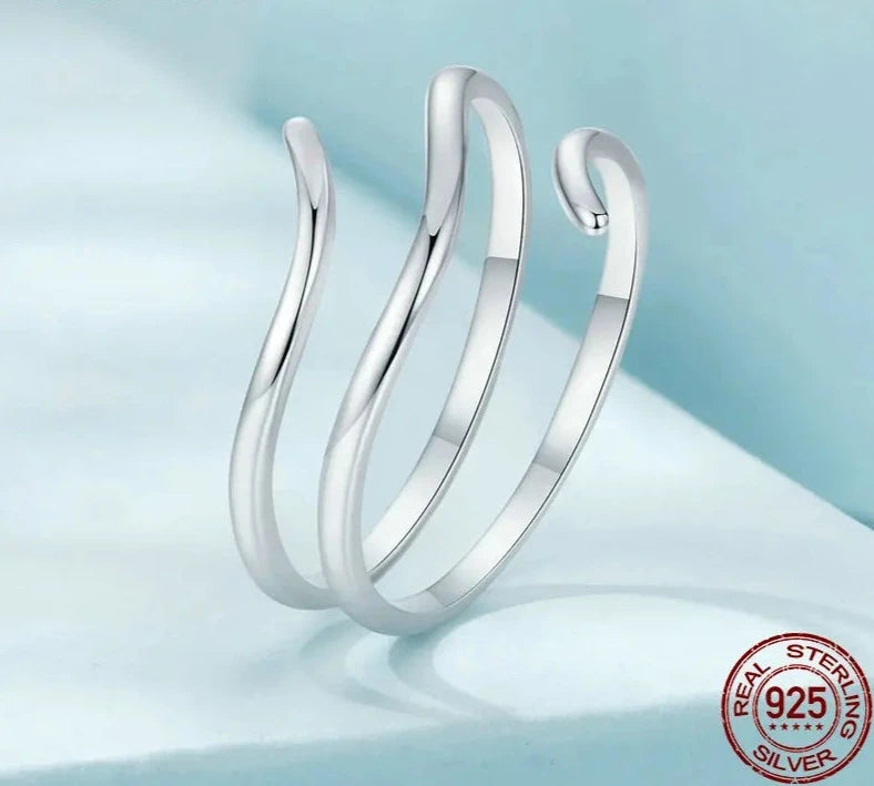 Simple Multi-layer Opening Lucky Adjustable Ring