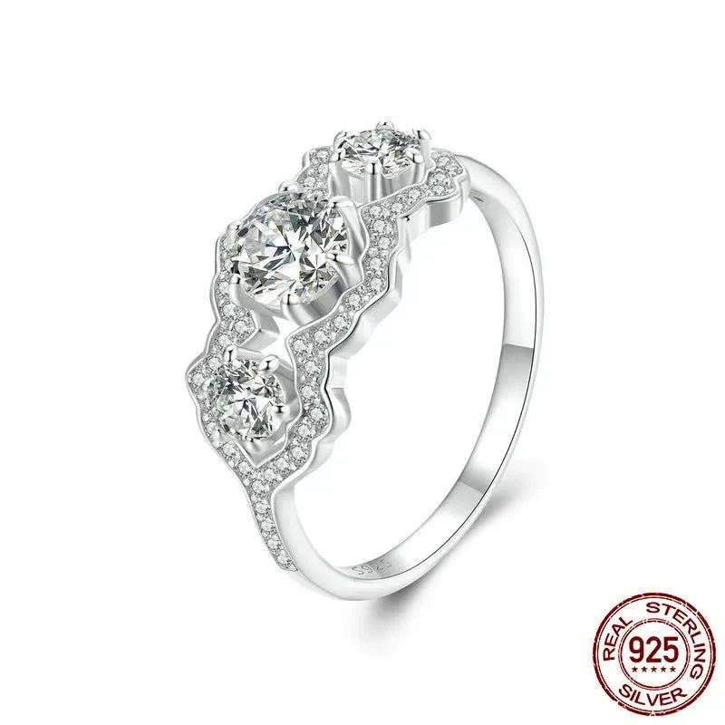 Simulated Diamond Engagement Rings
