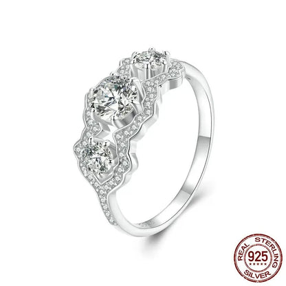 Simulated Diamond Engagement Rings
