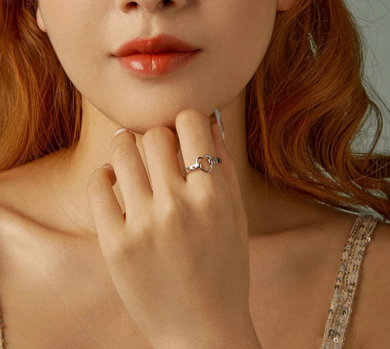 925 Sterling Silver Love Heart Ring