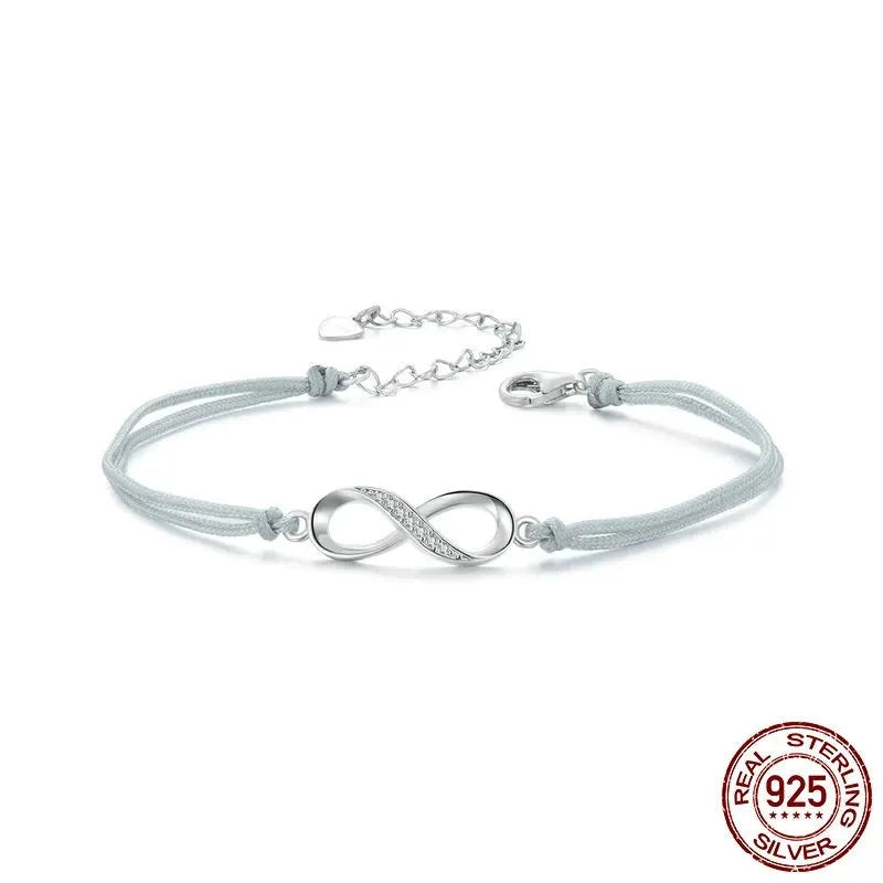 925 Sterling Silver Infinite Friendship Bracelet
