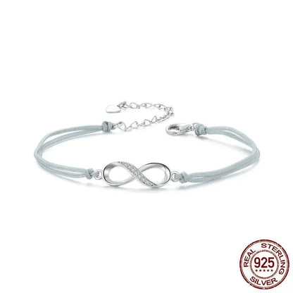 925 Sterling Silver Infinite Friendship Bracelet
